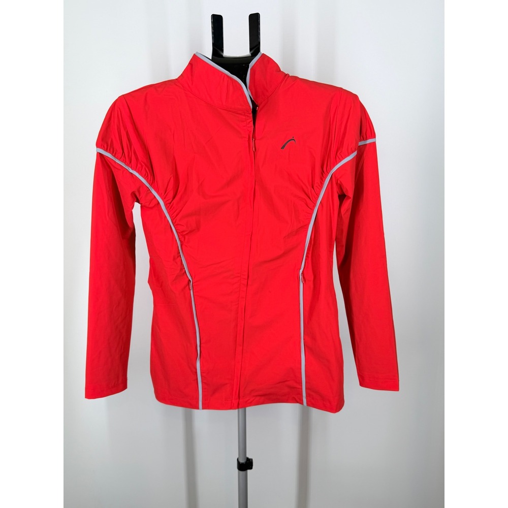SwingDish Red UV Protection Full Zip Golf Jacket Womens M‎ New
